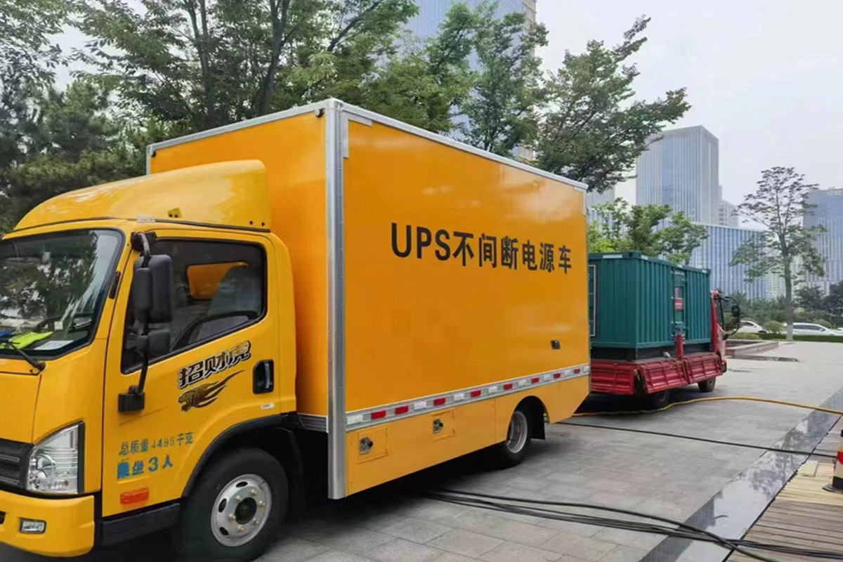 铁西发电机租赁施工现场