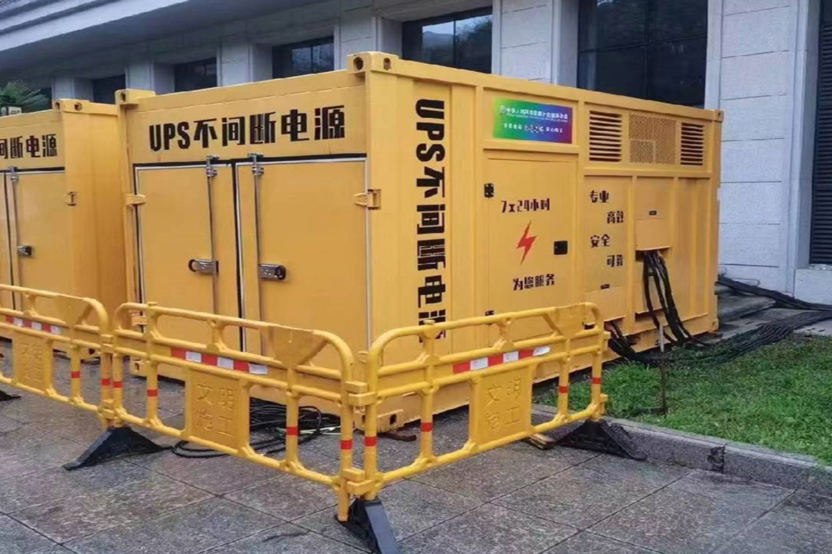 铁西发电机租赁施工现场